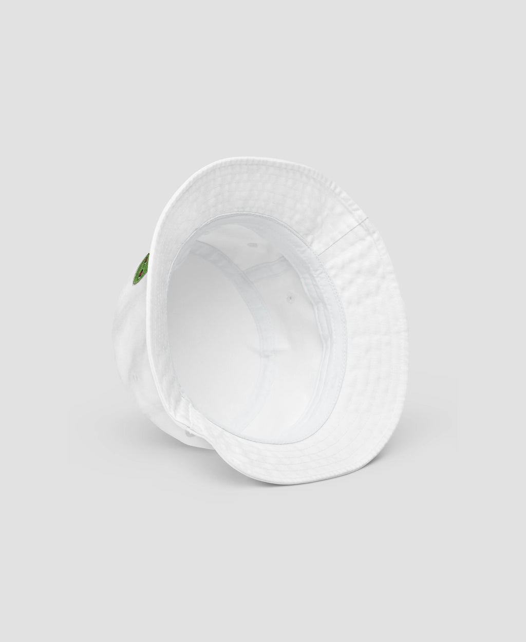 Alien Heart Eyes Y2K Embroidered Organic Cotton Bucket Hat | Retro Brim