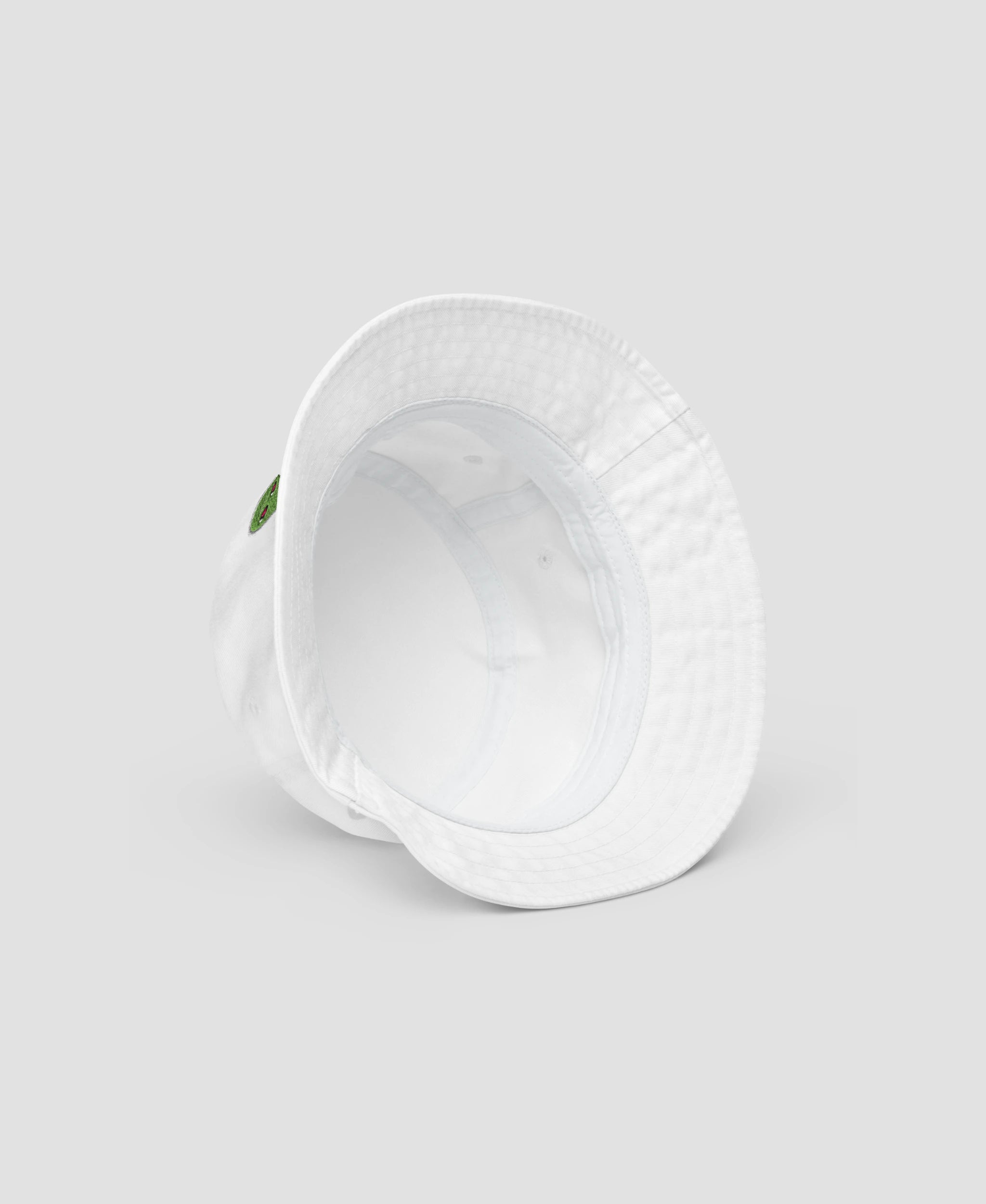Alien Heart Eyes Y2K Embroidered Organic Cotton Bucket Hat | Retro Brim