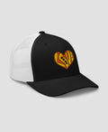 Retro 70s Groovy Flower Power Love Heart Retro Trucker Hat