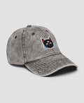 Mystic Three Eyed Black Cat Embroidered Vintage Cap