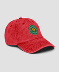 Melting Smiley No Problems Embroidered Vintage Cap