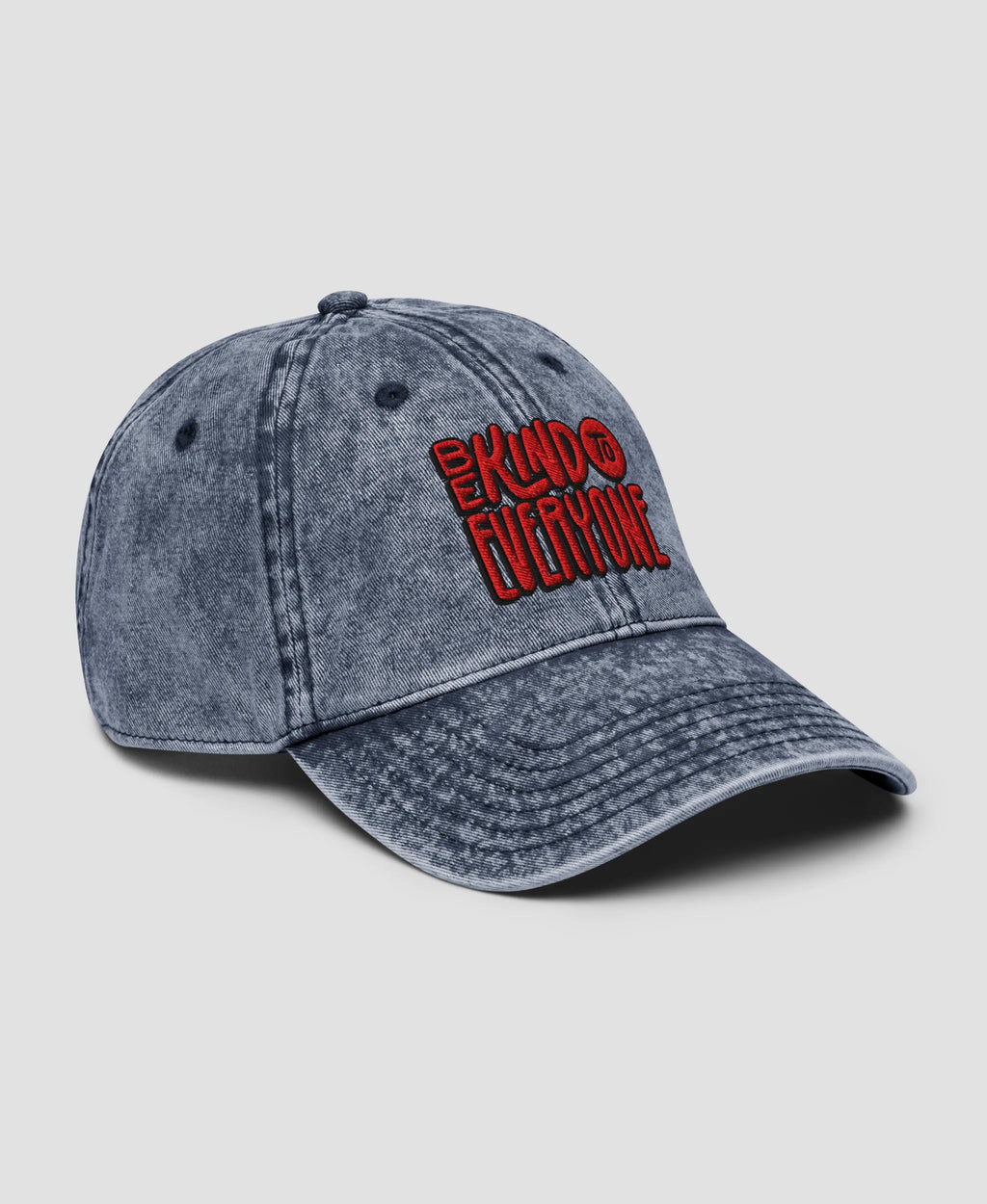 Bold Retro Red Be Kind To Everyone Typography Vintage Cap